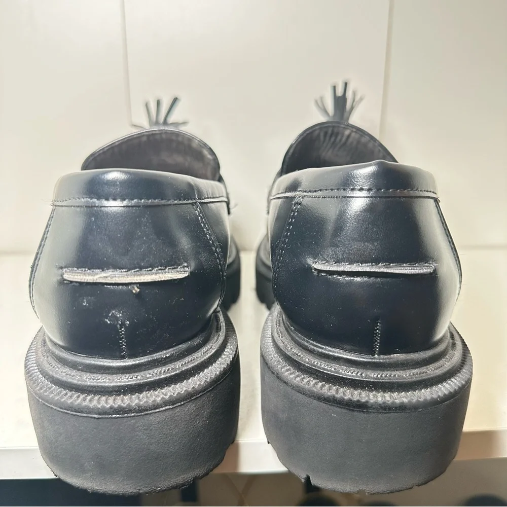 H&M Black Tassel Fringe Loafers - Picture 8 of 8